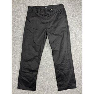 Brixton Pants Mens 36 Black Choice Relaxed Fit Stretch Chino Casual Workwear